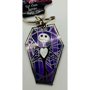 The Nightmare Before Christmas Jack Skellington Coffin Enamel Keychain New With